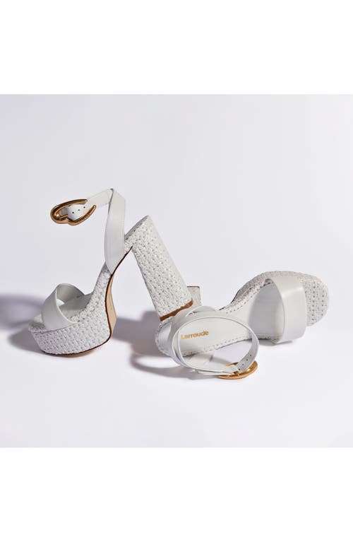 Larroude Larroudé Dolly Verona Sandal In White