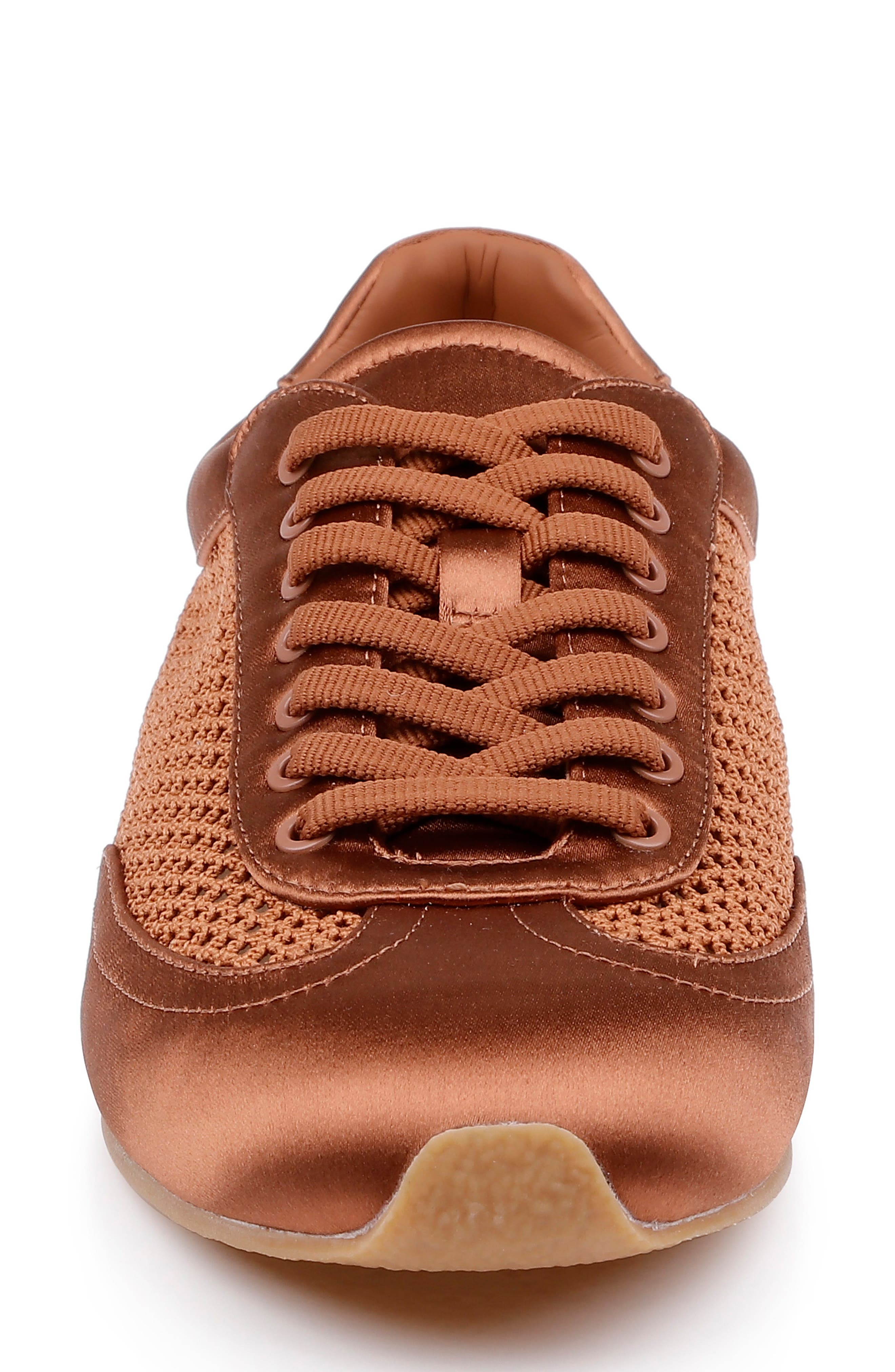 Inez Sneaker, Alternate, color, SPICE SATIN
