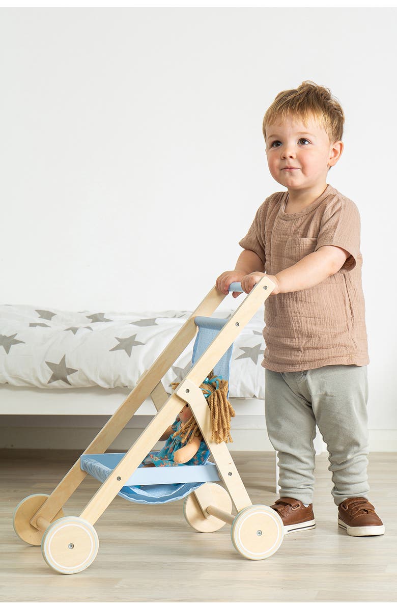 Tidlo Doll's Stroller, Alternate, color, Blue