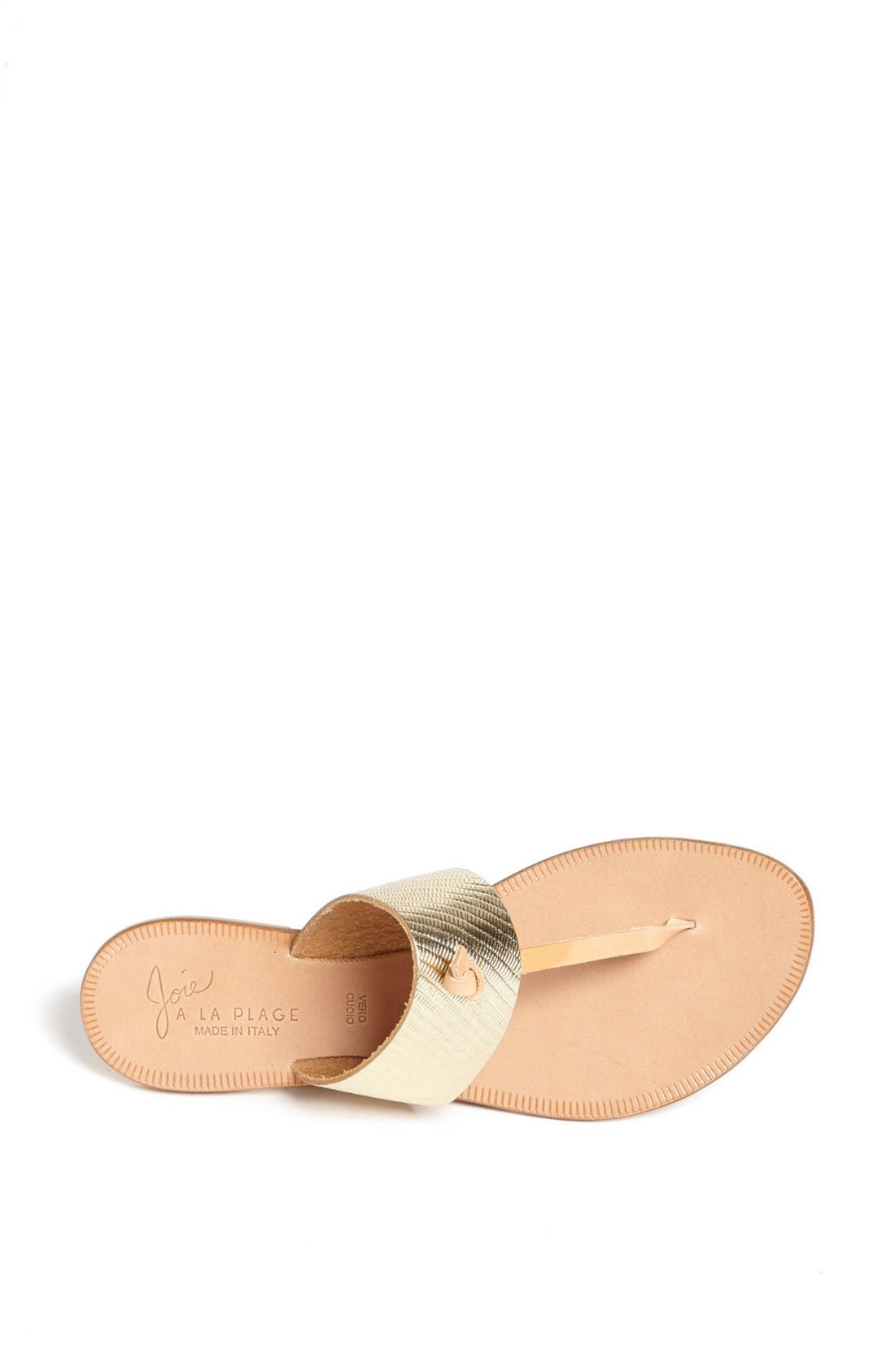 a la Plage 'Nice' Flip Flop, Alternate, color, PLATINUM