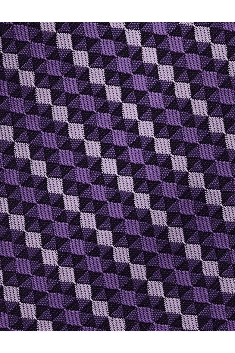 Big & Tall Optical Geometric Tie, Alternate, color, PURPLE