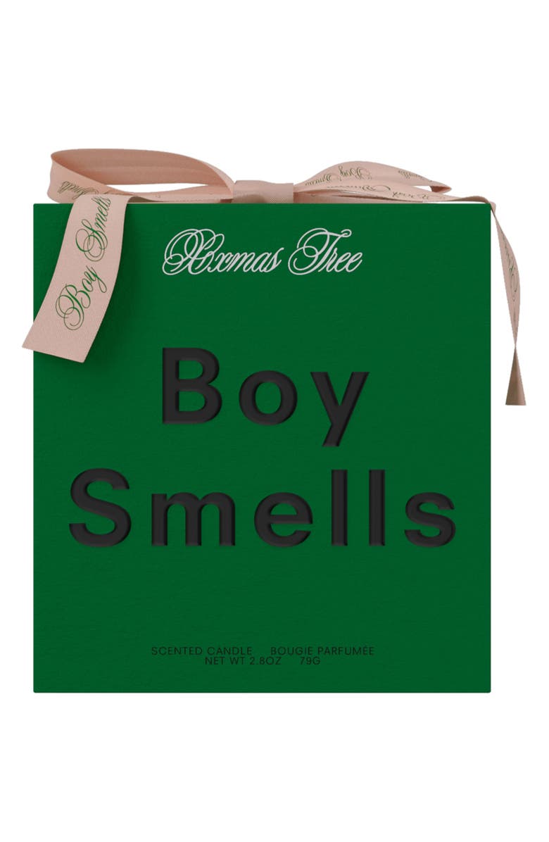 Boy Smells Christmas Tree Candle, Alternate, color, 