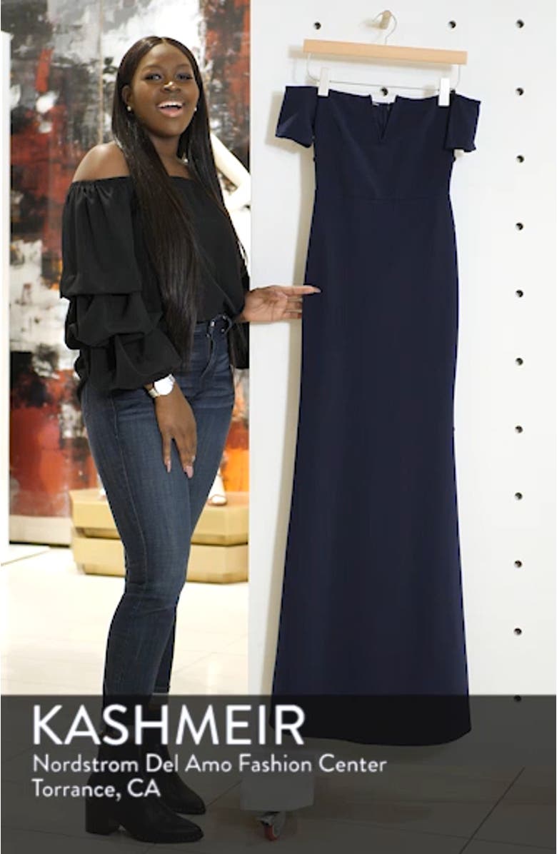 Lynne Off the Shoulder Gown, sales video thumbnail