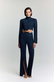 Jendue US Sublime Denim Jean - High-Waisted Flared with Slits