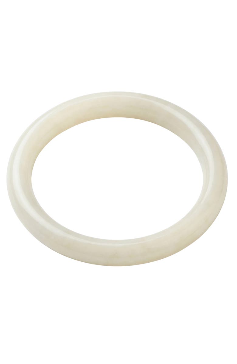 seree 1994 Off White Thin Jade Bangle, Main, color, Off White