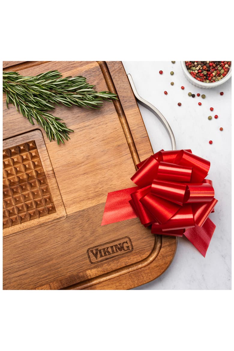 Acacia Carving Board with Juice Well, Alternate, color, NO COLOR