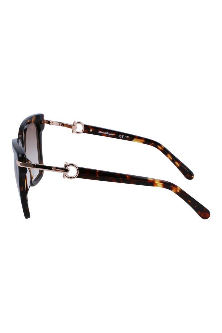 57mm Square Sunglasses, Alternate, color, DARK TORTOISE
