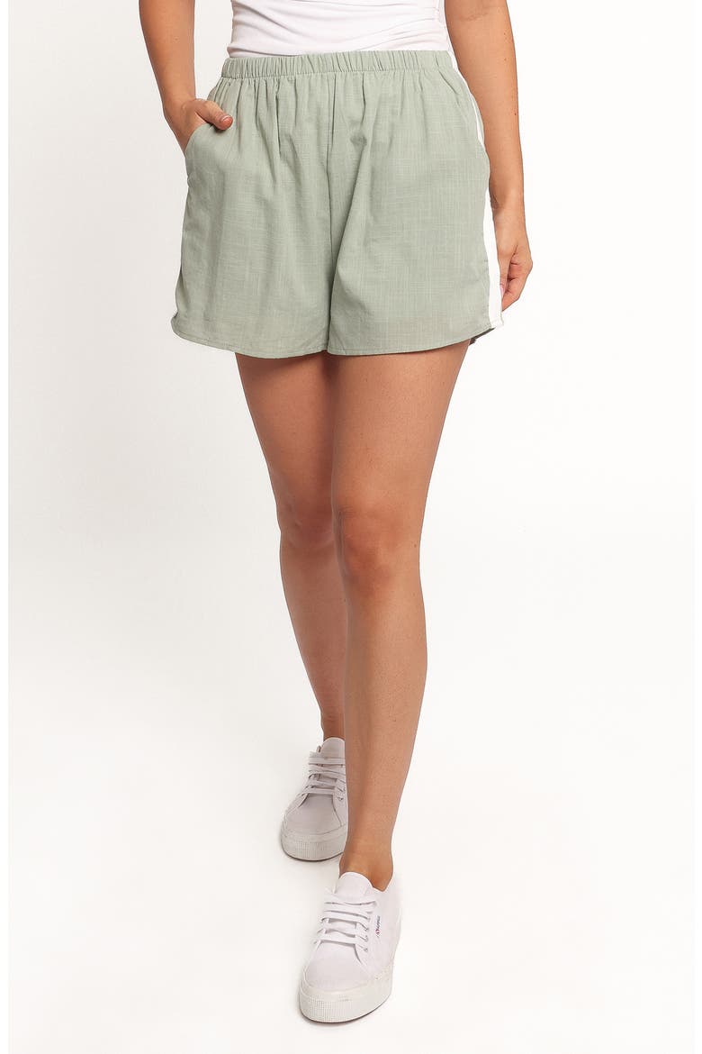 Ausha Racer Shorts, Main, color, SAGE