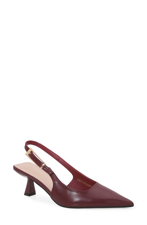 Cassandra Slingback Kitten Heel Pump (Women)