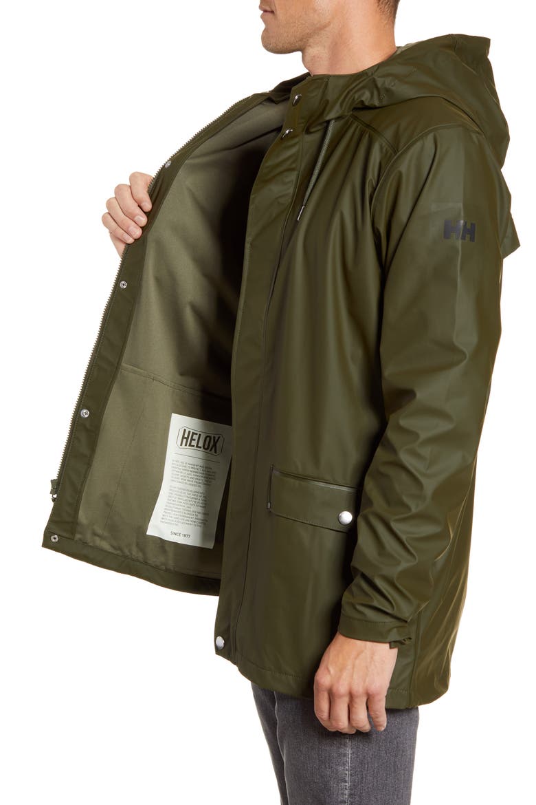 Moss Waterproof Raincoat, Alternate, color, FOREST NIGHT