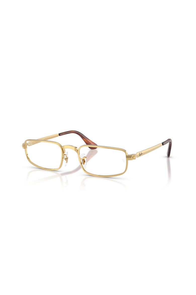 52mm Rectangle optical glasses, Main, color, Gold