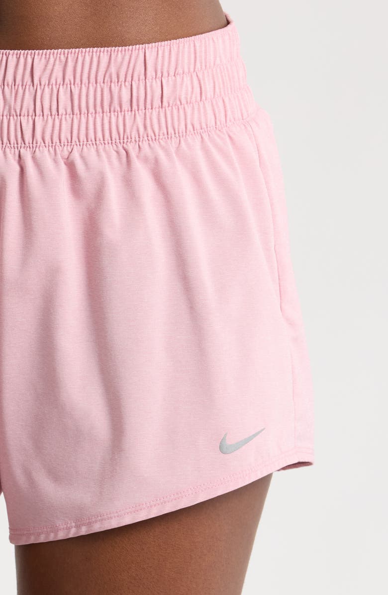 Nike Dri-FIT Mid-Rise 3-Inch Brief-Lined Shorts, Alternate, color, Elemental Pink/ Heather