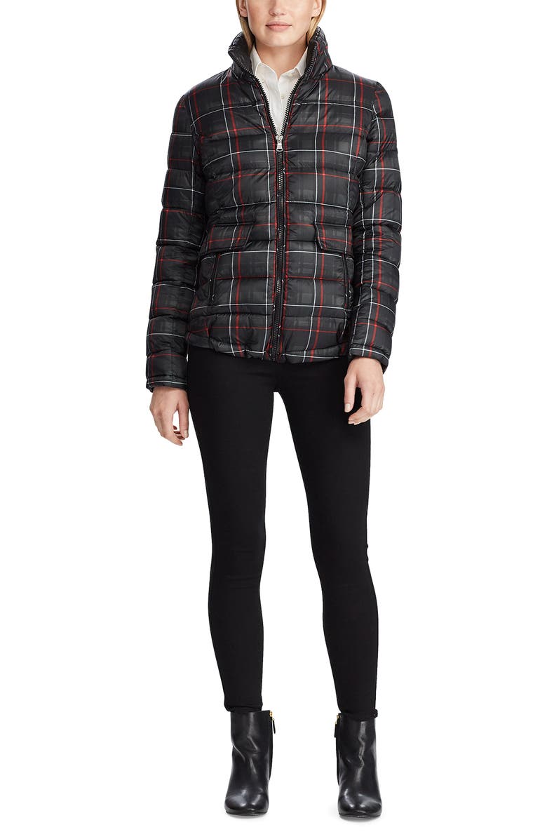 Lauren Ralph Lauren Plaid Quilted Jacket, Alternate, color, 