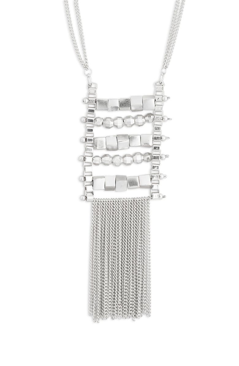 Karine Sultan Boho Tassel Necklace, Main, color,