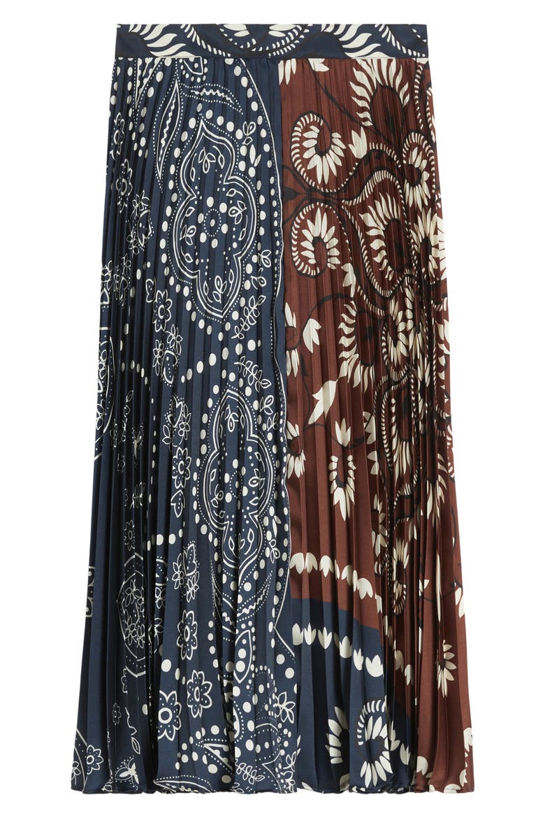 Milord Mix Print Midi Skirt, Alternate, color, TOBACCO