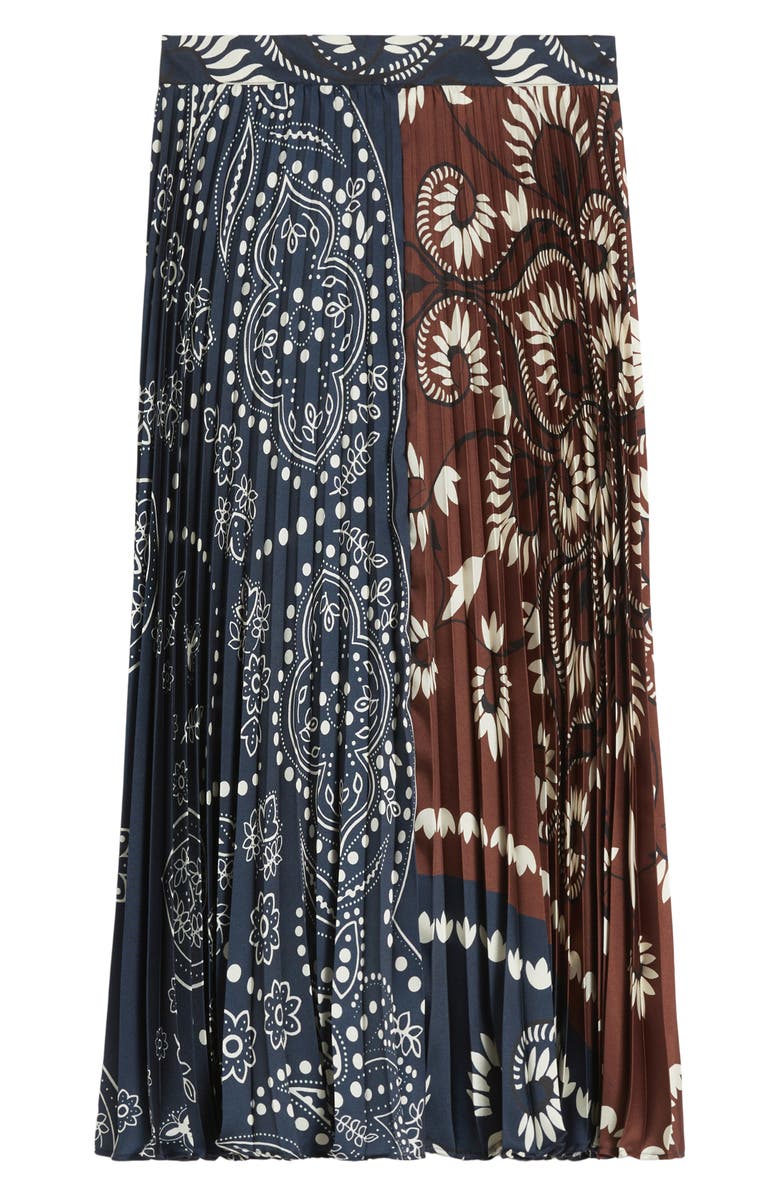 Weekend Max Mara Milord Mix Print Midi Skirt, Alternate, color, Tobacco