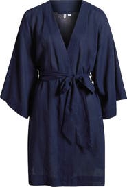 Nordstrom Vacation Linen Blend Robe
