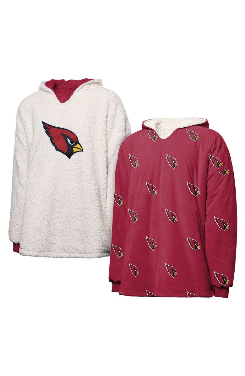 FOCO Arizona Cardinals Repeat Print Reversible Hoodeez, Main, color, 