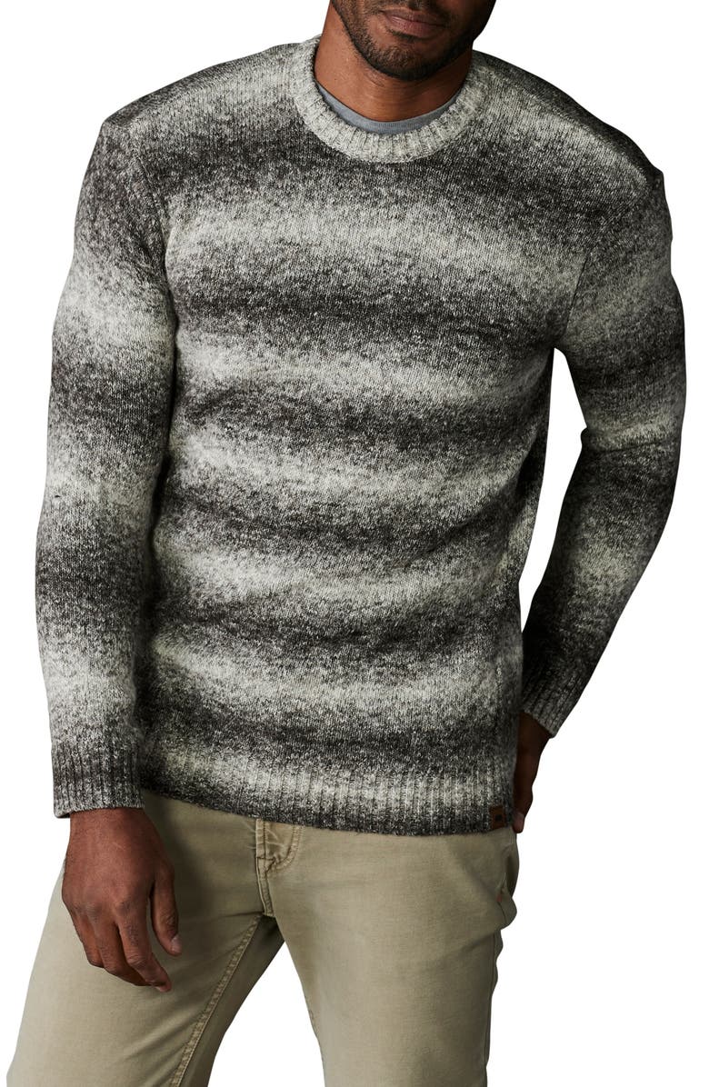 The Normal Brand Ombré Stripe Crewneck Sweater, Main, color, 