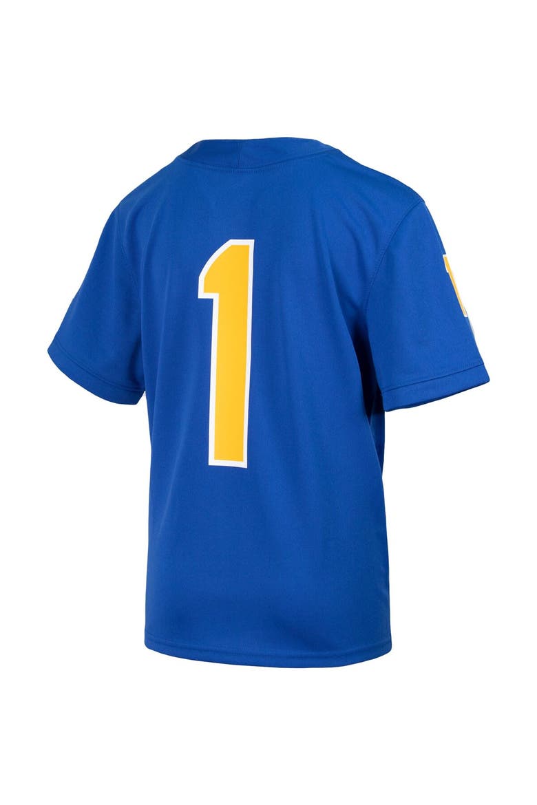 Youth Nike #1 Royal Pitt Panthers Untouchable Football Jersey, Alternate, color, Royal