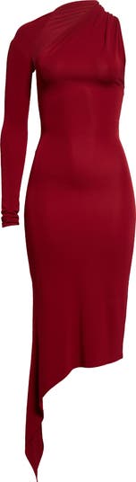 オールインワン・サロペット Courreges Red Crepe Scarf Dress SCARF DRESS - courrèges