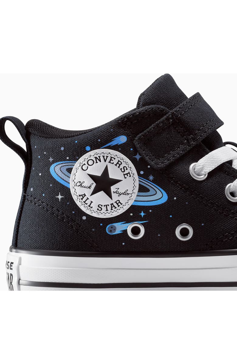 Converse Kids' Chuck Taylor<sup>®</sup> All Star<sup>®</sup> Malden Street Mid Top Sneaker, Alternate, color, Black/ White