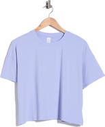 YOGALICIOUS Heavenly Ribbed Deluxe Boxy Crop T-Shirt