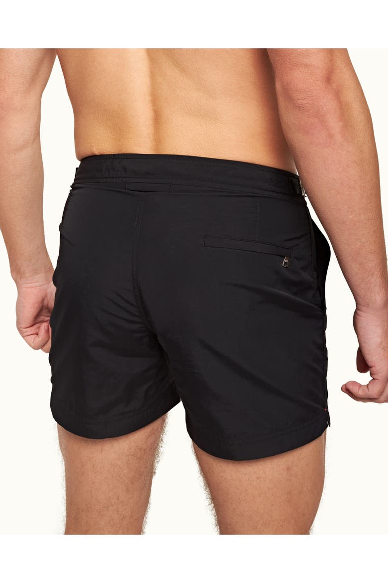 Setter Shorter Length Swim Shorts, Alternate, color, Black