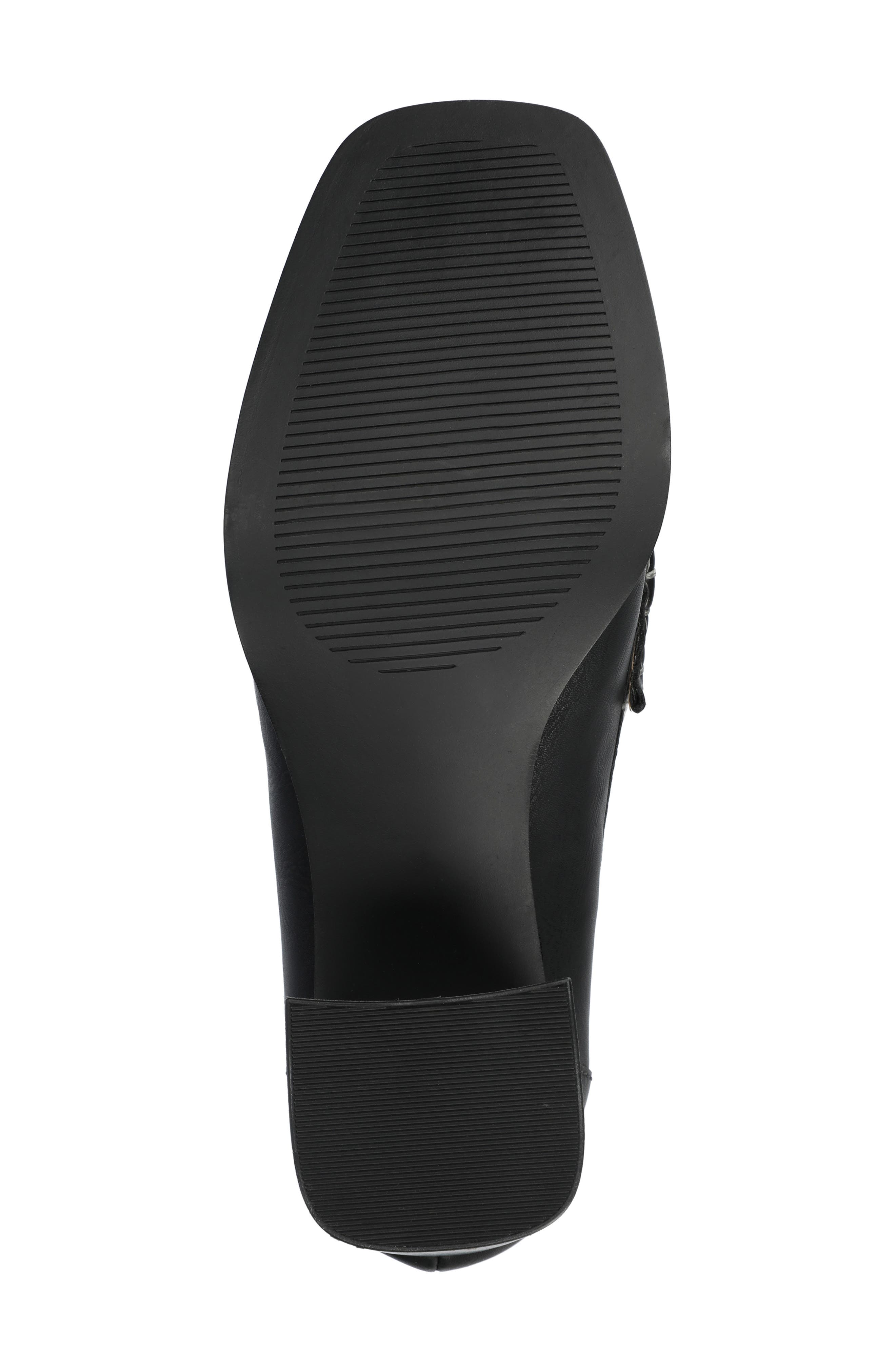 Journee Collection Aisha Moc Toe Loafer Pump, Alternate, color, Black