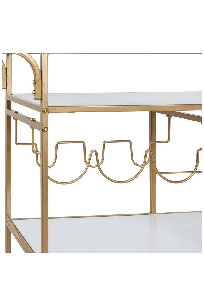 3-Tier Bar Cart, Alternate, color, GOLD