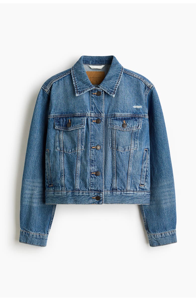 H&M Denim Jacket, Alternate, color, Denim Blue