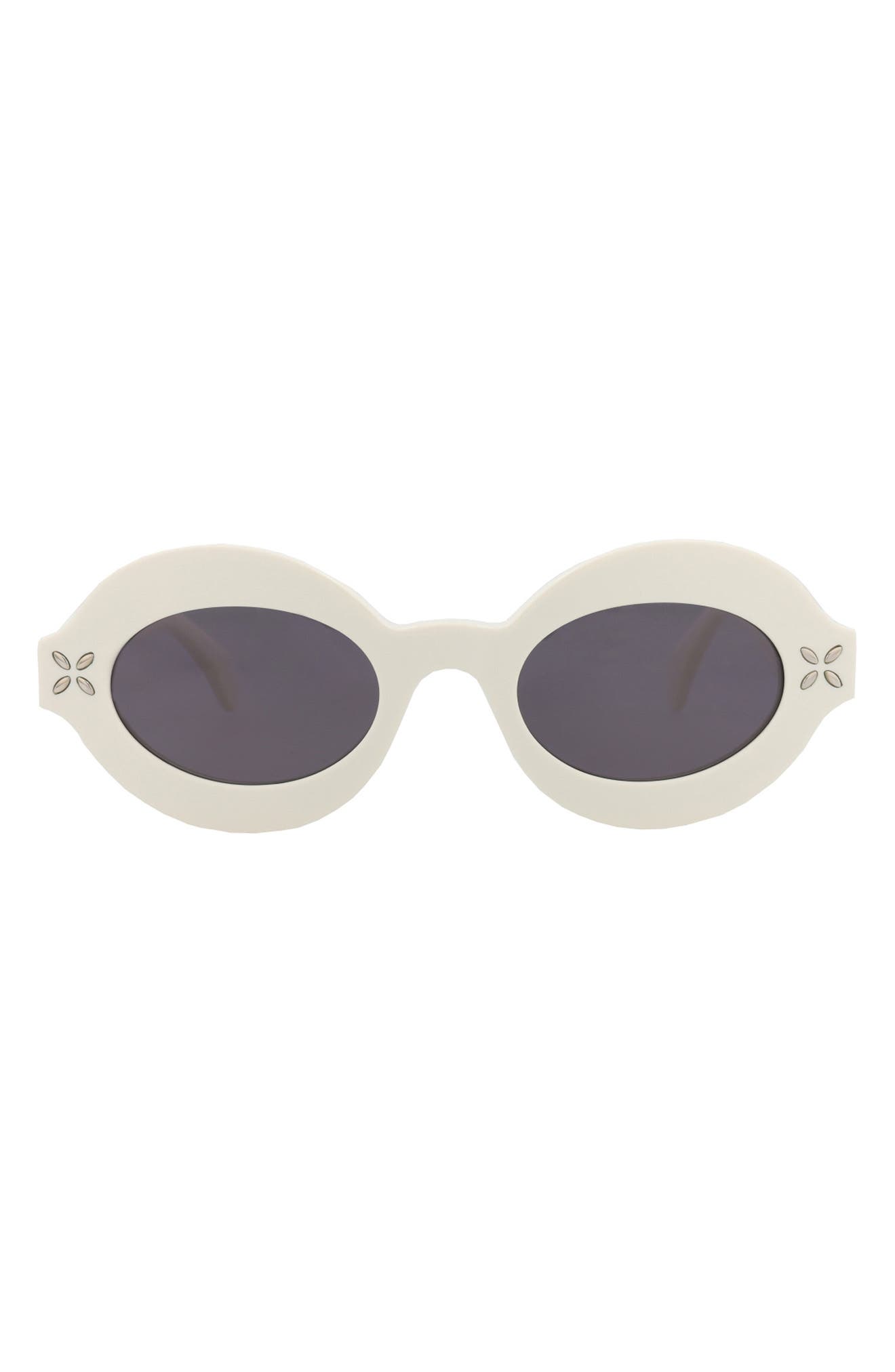 Alaïa 49mm Oval Sunglasses