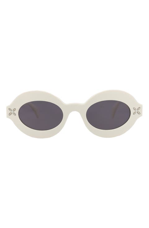 49mm Oval Sunglasses
