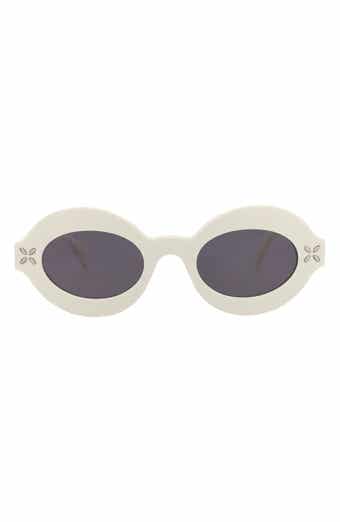 Alaïa 49mm Oval Sunglasses