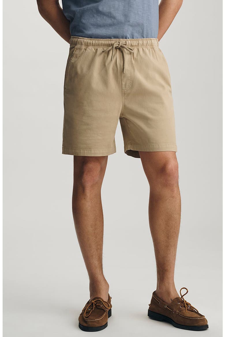 Woven Drawstring Shorts, Main, color, OLIVE GRAY