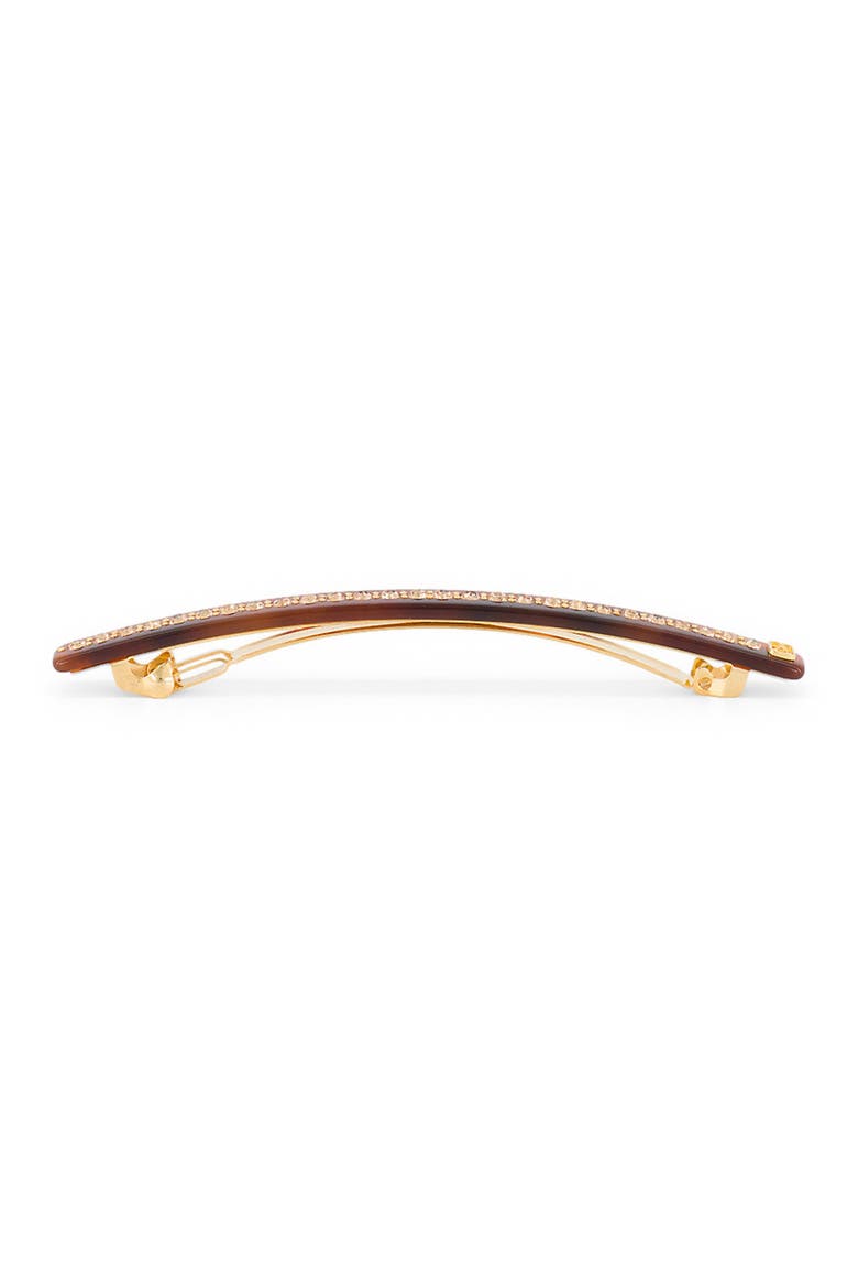 Tuileries 10 Acetate Strass Long Barette, Alternate, color, Tortoiseshell