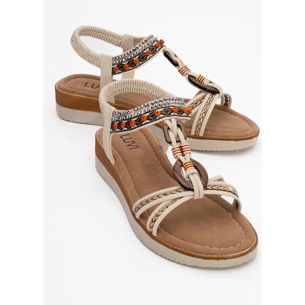 Prologue Shoes Cher Braided Strap Sandal