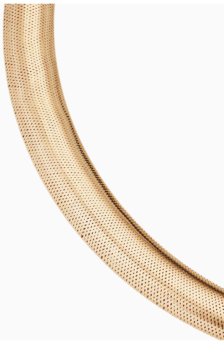 Oradina 14K Yellow Gold Mesh Glamour Graduated Necklace, Alternate, color, Yellow Gold
