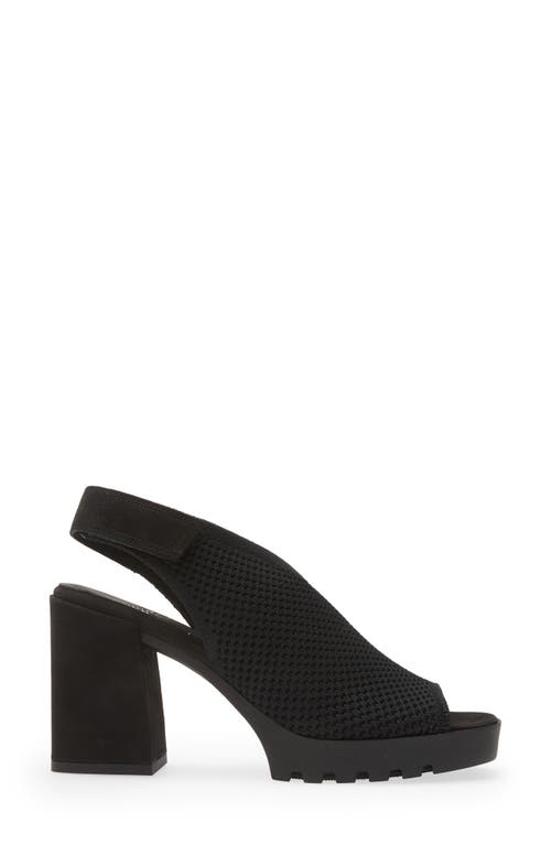 Eileen Fisher Cue Knit Sandal In Black