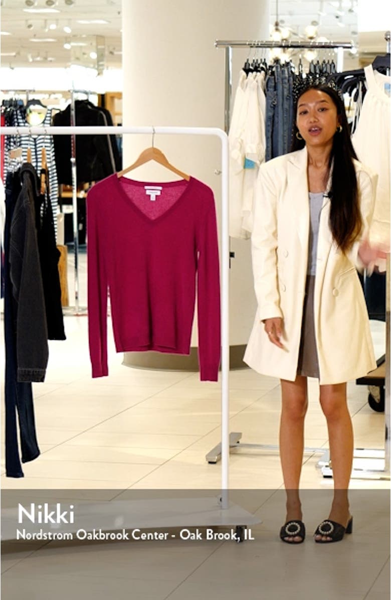 Cashmere Essential V-Neck Sweater, sales video thumbnail
