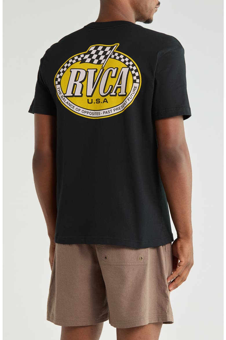 Speed Check Cotton Graphic T-Shirt, Alternate, color, BLACK