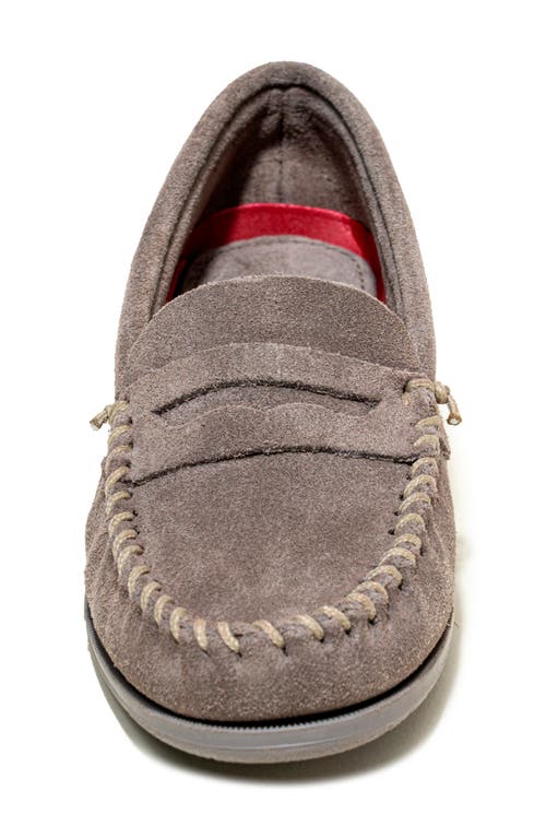 Minnetonka Mellony Penny Loafer In Grey