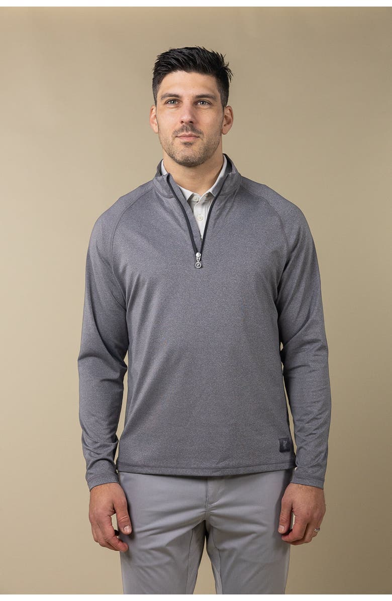 ASHWORTH GOLF Ace Raglan 1/4 Zip, Alternate, color, Asphalt