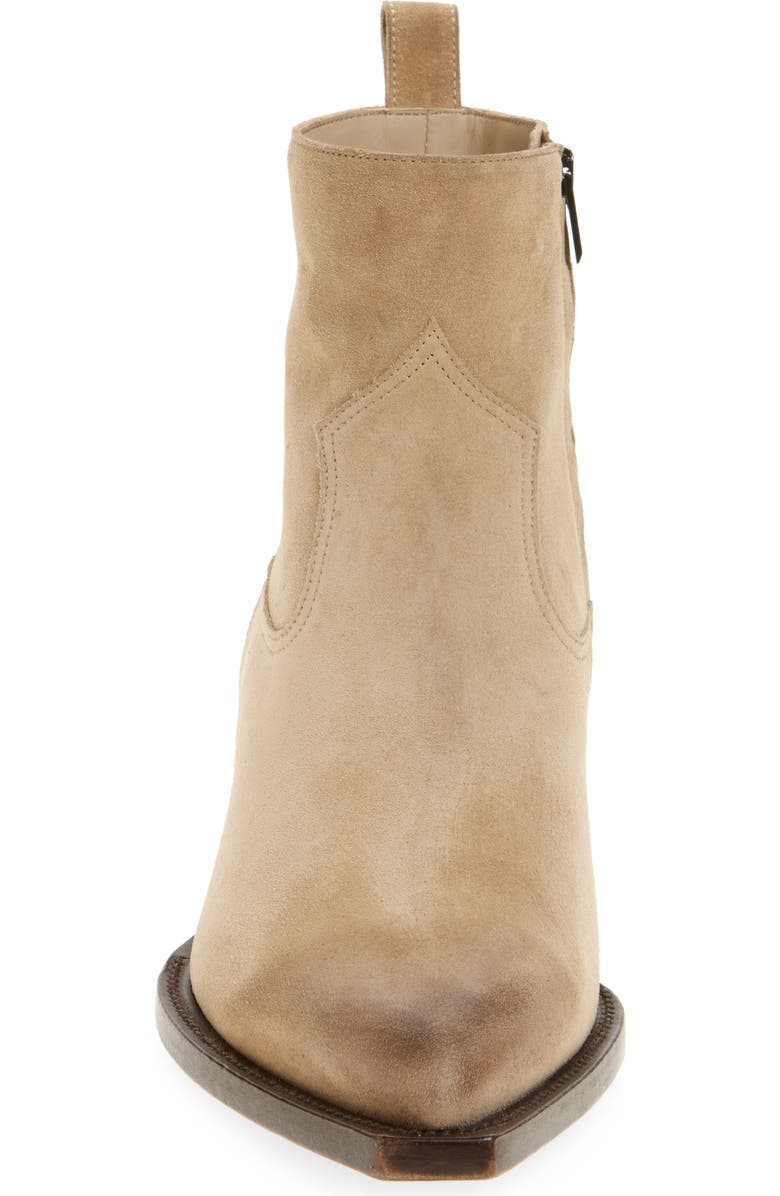 Golden Goose Debbie Pointed Toe Western Boot, Alternate, color, Sand