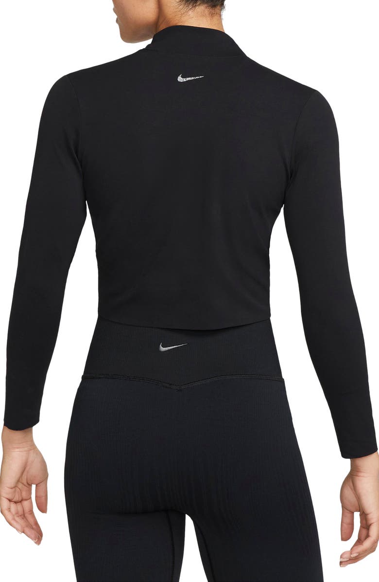 Nike Dri-FIT Luxe Long Sleeve Crop Top, Alternate, color, 