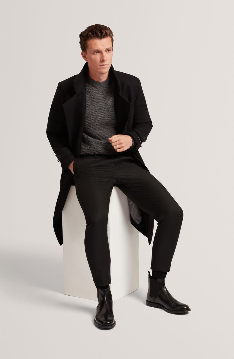 Ted Baker Monya Textured Cotton Blend Sweater, Alternate, color, Mid-Grey