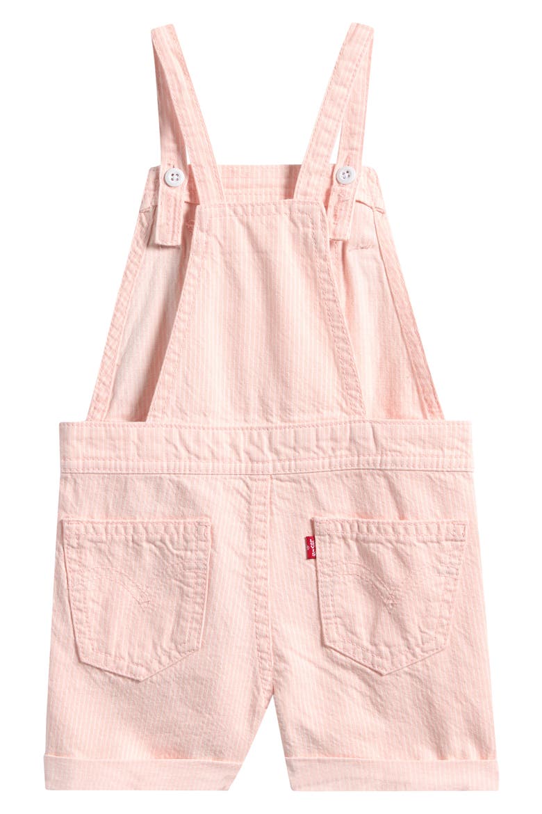 Cotton Denim Short Overalls, Alternate, color, ENGLISH ROSE