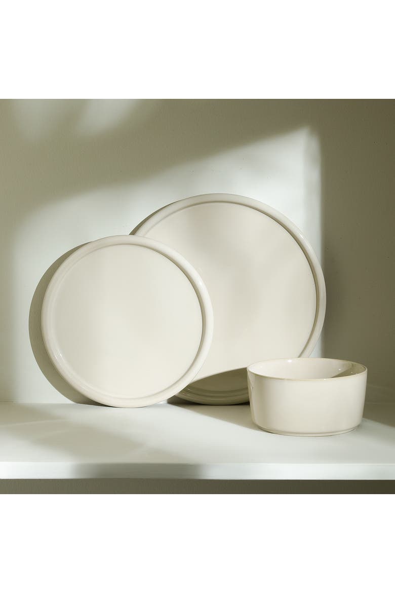 Eden Stoneware 24-Piece Dinnerware Set, Alternate, color, Beige
