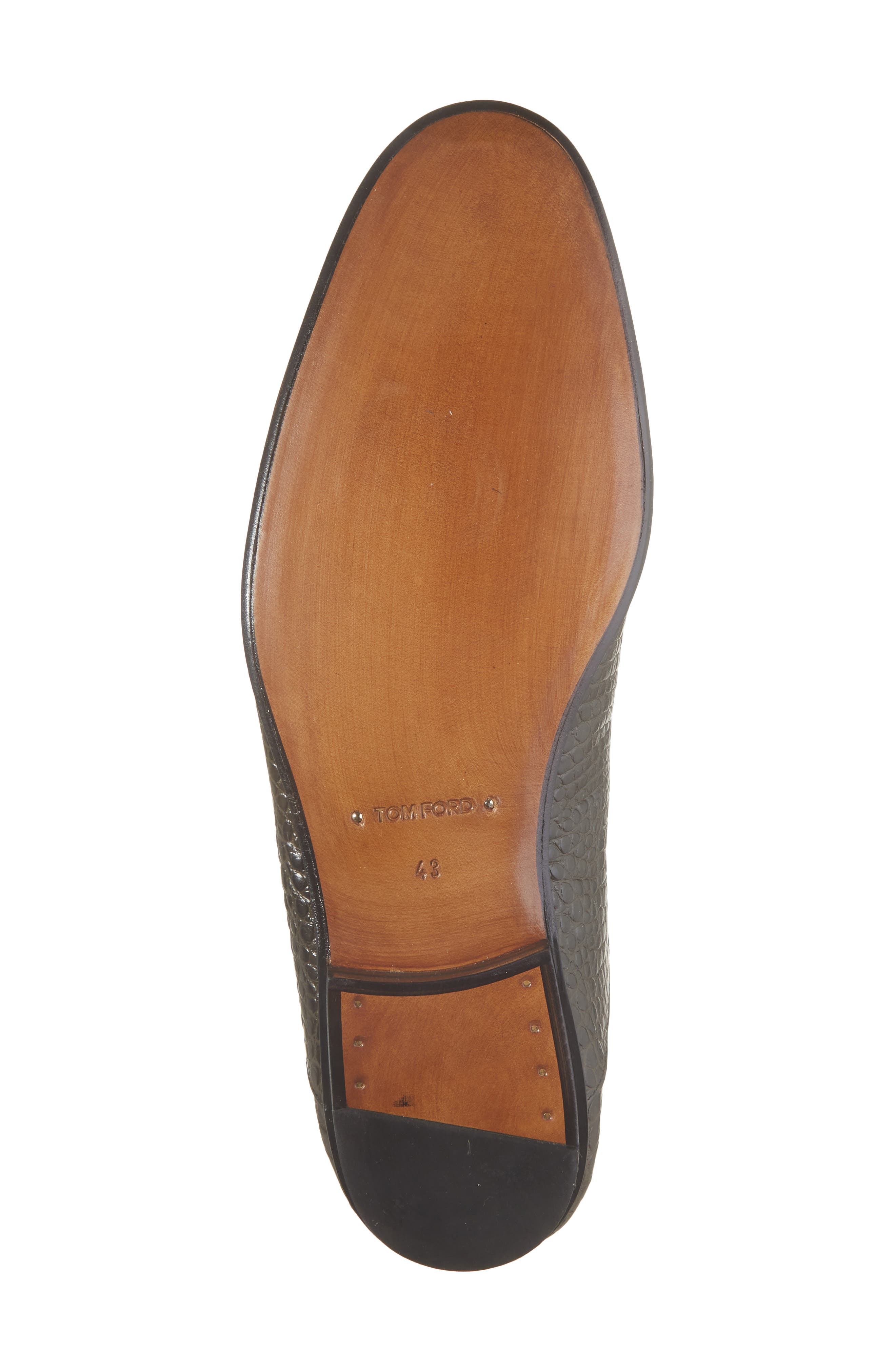 TOM FORD Steven Alligator Embossed Slipper, Alternate, color, Musk