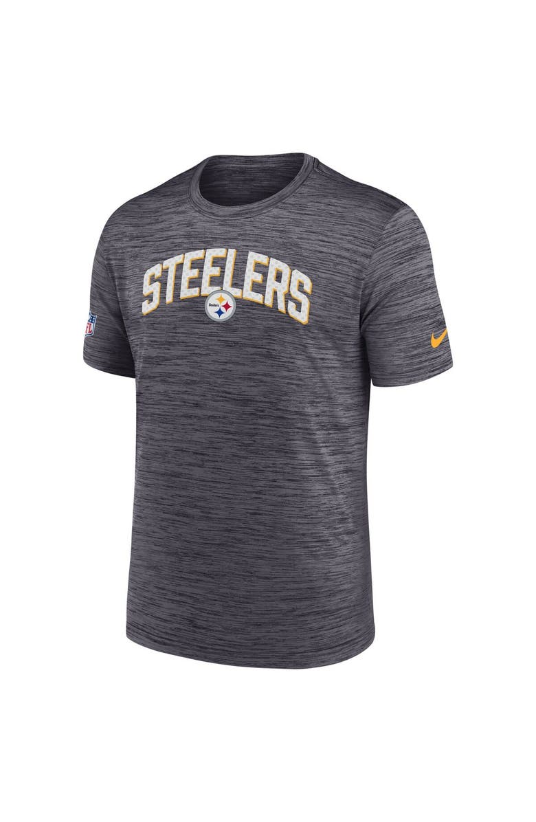 Nike Men's Nike Black Pittsburgh Steelers Sideline Velocity Athletic Stack Performance T-Shirt, Alternate, color, Black